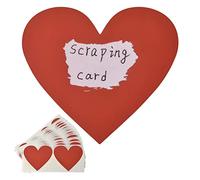 AIYONG 50 pezzi Gratta e Vinci Adesivo Etichette, Scratch Sticker, Etichette Adesive Cuore Gratta e Vinci Rettangole Etichette di Colori da Grattare per Matrimonio,Valentino,Compleanno,Cartoline