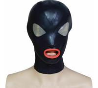 AIYOUBRS Maschera di lattice Cappuccio in Gomma Lattice Testa Coperchio Cosplay Latex Mask Lattice maschere (Size:XXL-73CM)
