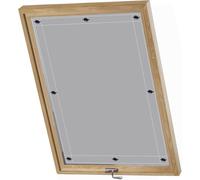 AIYOUVM Lucernario per Tetto 90x120cm Oscurante, Protezione dal Sole, Lucernari Tende A Rullo per Esterno per Finestre Roto Protezione Solare Riduzione Calore -Grigio