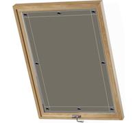 AIYOUVM Tenda Avvolgibile Termica per Lucernario 57x100cm Oscurante, Protezione dal Sole, Asta Tenda Veneziana per lucernari -Cachi