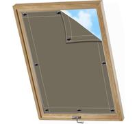 AIYOUVM Tenda Oscurante 76x78cm Colore Multiplo, Varie Dimensioni, Tende A Rullo per Interni Oscuranti Veneziane da Interno per lucernari -Marrone Chiaro