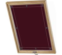 AIYOUVM Tende 76x78cm Oscurante, Protezione dal Sole, Tenda Lucernario Universale Tenda Vetro Finestra per Vetri Finestre Tenda -Vino Rosso