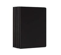 AiYoYo 6 Pezzi Blocco Note A5 Quaderno Copertina nera (30 fogli) Quaderni Bianche Taccuini (100 g/m²) Schizzi 21.0 x 14.3 cm Sketchbook Ottimo per Appunti Pittura Graffiti e Registrare