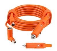 Aiyraa Cavo di ricarica da auto per Jackery, Bluetti, 12 V-24 V, con doppia presa DC7909/8020 per stazione elettrica portatile Jackery Explorer 1000/2000/500/300, caricatore automatico 14AWG