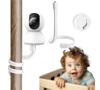 aiyraa Supporto per baby monitor Eufy SpaceView Babyfon, TP-Link Tapo C200/C210/C220, Reolink E1/E1 Pro, supporto flessibile per fotocamera, senza fori, per cameretta dei bambini