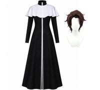 Aizen Sousuke Cosplay Costume Anime Uniforme Robes Parrucca | Benda per gli occhi, scialle, guanti, costumi Halloween, vestito completo, festa di carnevale, giochi di ruolo anime