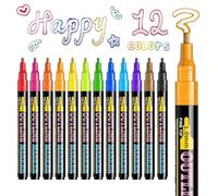 Aizgog Evidenziatori | Evidenziatori Fluorescenti Colori Assortiti | Set di a Lunga Durata per Bambini | Per Dipingere Disegnare Evidenziare Scrivere Diario Studio Note Artisti Studenti