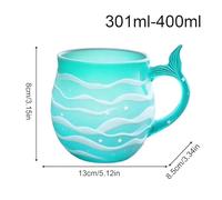 Aizuoni Bicchieri Di Per Caffè Freddo - per Bevande Estetici a Coda di,Bicchieri Da Caffè In - per Latte Acqua Succo Decorazione Scrivania Casa Ufficio Bar Adulti Bambini Compleanno Natale