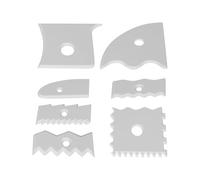 Aizuoni Utensili per Rifinitura Ceramica,7 Pezzi Costine per Texture Argilla Utensili per Ceramica - Attrezzatura per Arti Visive Scraper Intaglio per Scuola Laboratorio Adulti Principianti