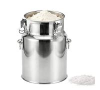 AIZYRLYR Lattiera con Coperchio Ermetico, Secchio per La Conservazione del Latte Brocca per Il Latte Contenitore per Olio, Vino, Miele E Alimenti per La Cucina della Fattoria,24L 25x50CM