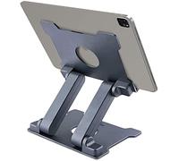 AJ advancegin Tablet Stand Aluminium Adjustable Tablet Holder Height Adjustable Tablet Holder Compatible with iPad Pro Air Mini 11 12.9 iPhone 15 Huawei MatePad Galaxy Tab up to 13.5 Inch Grey