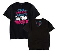 AJ Lee Your Favorite Wrestler Merch t-shirt unisex casual girocollo manica corta moda t-shirt, Nero , XL