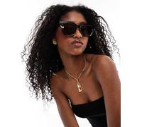 AJ Morgan - Occhiali da sole cat-eye classici tartarugati-Nero No Size