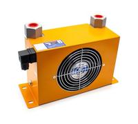 AJ0608T-CA Ventola di raffreddamento dell'aria idraulica 60L/min Radiatore dell'olio DC24V DC12V Scambiatore calore a piastre a basso rumore Riduzione rapida della temperatura(DC 24)