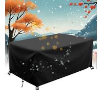 AJALGZ 350x45x55cm/Lunghezza x Larghezza x Altezza Copertura per Mobili da Giardino, Impermeabile 420D Oxford Tavoli Cortile Copri Copridivano Antivento Telo Copri Divano Arredo Rettangolare