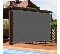 AJALGZ Ombreggiante a Vela Da Sole per Esterno 5x5.1m Impermeabile Protezione Raggi UV 95% Tenda Ombreggiante Esterno Adatta per Giardini, Piscine, Esterno, Terrazzo- Grigio scuro