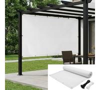 AJALGZ Tenda a Vela Ombreggiante 0.5x4.5m Tessuto Impermeabile e Antivento con Occhielli Rinforzati, Telo Parasole per Giardino, Serre, Camper, Copertura Gazebo, Terrazzo, Patio - Giallo