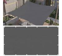 AJALGZ Tenda a Vela Ombreggiante 2.9x5.1m Rettangolare, Vela da Sole Impermeabile in Poliestere 180g/m², Protezione UV 95%, per Giardino, Terrazzo e Balcone con Occhielli Rinforzati, Antracite