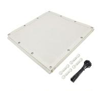 AJALGZ Tenda a Vela Ombreggiante 7.2x8.2m Rettangolare Impermeabile - Tenda da Sole per Balcone, Terrazzo, Giardino, Protezione Solare UV, Taglie Personalizzate, Bianco