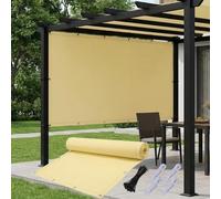 AJALGZ Tenda a Vela Rettangolare 2.9x5.4m | Impermeabili Tenda Ombreggiante de Esterno, PES Poliéster Protezione UV Al 95% | Telo Parasole Alta Qualità per Giardino e Terrazza, Balconi, Giallo