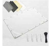 AJALGZ Vela Ombreggiante Rettangolare Impermeabile 2,9x5,4m - Tenda Parasole con Protezione UV, Telo Resistente per Esterno, Terrazza e Giardino, Bianco