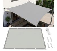 AJALGZ Vele da Giardino 0.55x3m Impermeabili Tenda a Vela Rettangolare Teli ombreggianti da esterno Protezione UV Vela de Sombra per terrazze, giardini e balconi, Grigio Chiaro