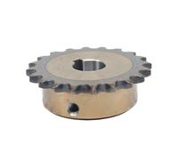 AJASMKLX 1pc 14 15 16 Denti 06B Ruota dentata di Trasmissione Industriale di precisione 14T 15T 16T 45# Catena in Acciaio Foro 10 12 14 15 16 17-25mm(20mm (Keyway 6mm),14 Teeth)