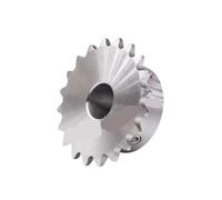 AJASMKLX 1pc 16 Denti 04C 304 in Acciaio Inox Industriale Pignone Ruota Catena Ingranaggio 16T Foro 6 8 10 12 14 15mm(10mm)
