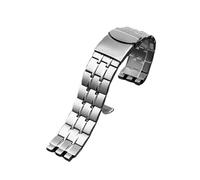 AJASMKLX Bracciale for cinturino in acciaio inossidabile in metallo adatto for Swatch YGS749G YCS Yas YGS IRONY cinturino a catena for orologio da donna in ceramica 17mm 19mm 21mm(SWQ-G27-silver,21mm)