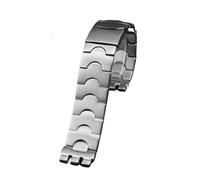 AJASMKLX Bracciale for cinturino in acciaio inossidabile in metallo adatto for Swatch YGS749G YCS Yas YGS IRONY cinturino a catena for orologio da donna in ceramica 17mm 19mm 21mm(SWQ-G21-silver,17mm)