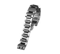 AJASMKLX Bracciale for cinturino in acciaio inossidabile in metallo adatto for Swatch YGS749G YCS Yas YGS IRONY cinturino a catena for orologio da donna in ceramica 17mm 19mm 21mm(SWQ-02-black,19mm)