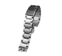 AJASMKLX Bracciale for cinturino in acciaio inossidabile in metallo adatto for Swatch YGS749G YCS Yas YGS IRONY cinturino a catena for orologio da donna in ceramica 17mm 19mm 21mm(SWQ-G19-silver,17mm)