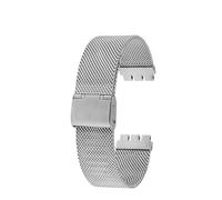 AJASMKLX Misura for Milano cinturino for orologio in metallo adatto for SWATCH YCS YAS YGS IRONY cinturino in acciaio inossidabile 17mm 19mm 20mm braccialetto traspirante for uomo donna(Silver,19mm)