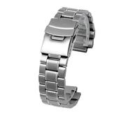 AJASMKLX Solido Cinturino In Acciaio Inossidabile Cinturino Adatto Fit For Timex Adatto Fit For Maree T45601 T2N721 T2N720 T2N739 TW2T76500 Cinturino Da Uomo In Metallo Con Bussola(B silver)
