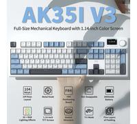 AJAZZ AK35I V3 MAX con tre modalità e schermo, adatto per giochi e lavori in ufficio, dotato di interruttori di avocado