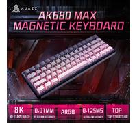 AJAZZ AK680 MAX Interruttore magnetico Tastiera meccanica cablata Hot Swap 8k Frequenza di traina RGB Gioco personalizzato Keybaord Pc E-sport