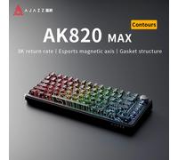 AJAZZ AK820 MAX nuovo interruttore magnetico Type-C tastiera da gioco per computer cablata pad di aggiornamento tastiera meccanica cool effetto di illuminazione RGB