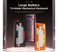 AJAZZ AK820 MAX PLUS Tastiera da gioco Ricevitore wireless Bluetooth 2.4G RGB retroilluminato per ufficio da gioco