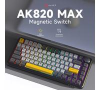 AJAZZ AK820MAX HE tastiera meccanica con incisione laterale tastiera cablata da gioco RGB retroilluminazione fai da te 82 tasti black