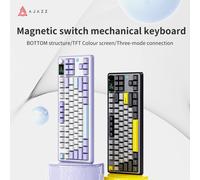 Ajazz AK870 Interruttore magnetico Tastiera wireless da gioco meccanica RGB Full Key Tastiera ad asse magnetico hot swap fai-da-te per PC portatile Wired-Purple