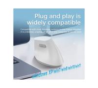 AJAZZ I300 Wireless Dual-Mode BT 2.4G Vertical Mouse Controls Three Machines Ergonomic Design Office Mouse Gift