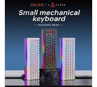 Tastiera meccanica AJAZZ NK68 - Tastiera da gioco hot-swap a 68 tasti con tasti retroilluminati RGB, design ergonomico, connessione USB cablata