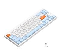 AJAZZ Tastiera meccanica AKL680, tastiera wireless a basso profilo al 68%, tastiera da gioco ultrasottile con corrispondenza dei colori, doppia modalità BT5.0 e 2.4G, anti-ghosting per PC laptop Mac