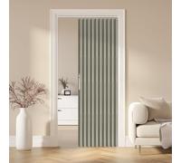 AJAZZ Tenda magnetica per porta, 100% oscurante, pieghevole, per porta a fisarmonica, armadio, porta, invisibile, applicabile per camera da letto, soggiorno, porta (grigio, 106,7 x 198,1 cm (larghezza