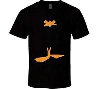 AJGEUE Daffy Duck Looney Toons 30s TV Cartoon Fan Silhouette T Shirt Black Black