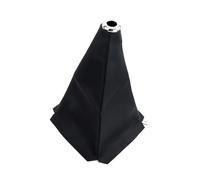 AJHJET Copri Pomello Del Cambio Universale In Pelle PU Per Auto Cuffia Manuale In Fibra Carbonio Accessori Interni Pomello Leva Cambio Auto(Black-Line)