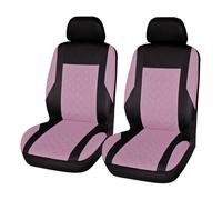 AJHJET Coprisedile Per Auto Coprisedili Per Auto In Poliestere Universali Per Maggior Parte Delle, Camion, SUV, Furgoni, Coppia Anteriore(Pink 2 pieces)