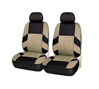 AJHJET Coprisedile Per Auto Coprisedili Per Auto In Poliestere Universali Per Maggior Parte Delle, Camion, SUV, Furgoni, Protezione - Coppia Anteriore(Beige 2 pieces)
