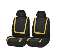 AJHJET Coprisedile Per Auto Coprisedili Per Auto Per Skoda Per Superb Per Fabia Per Octavia Per Rapid Per Yeti Per Combi Per Karop Per Kodiaq(ZT02-2Seats-Yellow)
