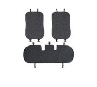 AJHJET Coprisedile Per Auto Per BYD Per Atto 3 Per Yuan Per Plus Per Tang Per Han Per Dolphin EV 2021 2022 2023 2024 Lino Cuscino Pad Seggiolino Auto Zerbino(3 pieces Black Gray)